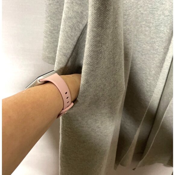 Garnet Hill Women’s Open Front Long Cardigan Size XL Merino Wool & Cotton Blend - Picture 4 of 6